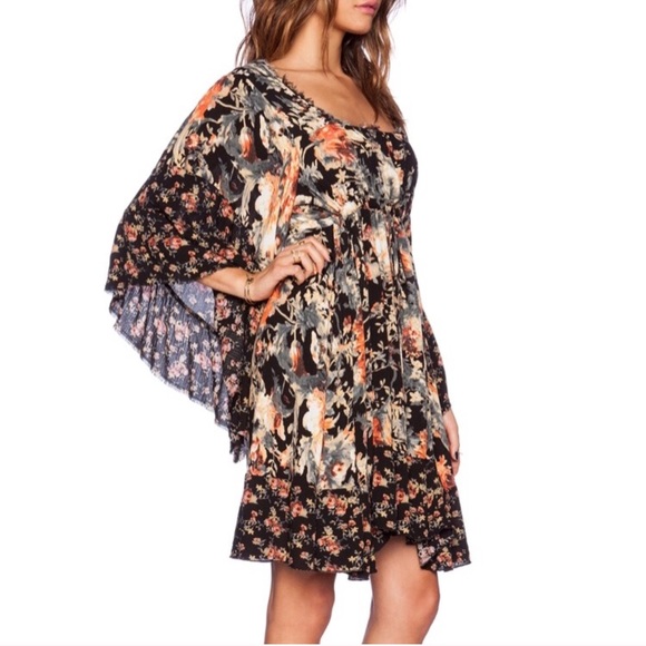 Free People Heart Of Gold Floral Mini Dress - Picture 3 of 6